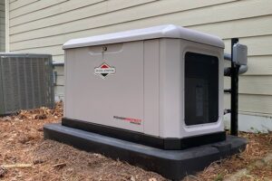 Briggs & Stratton generator outside of home